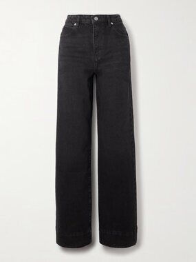 FRAME Streamline High Rise Straight Leg Jeans – Black; Size 31; NWT; $324 Retail